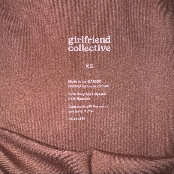 NWT GIRLFRIEND COLLECTIVE Brown Earth Cami Strappy Unitard Size XS - Picture 14 of 16